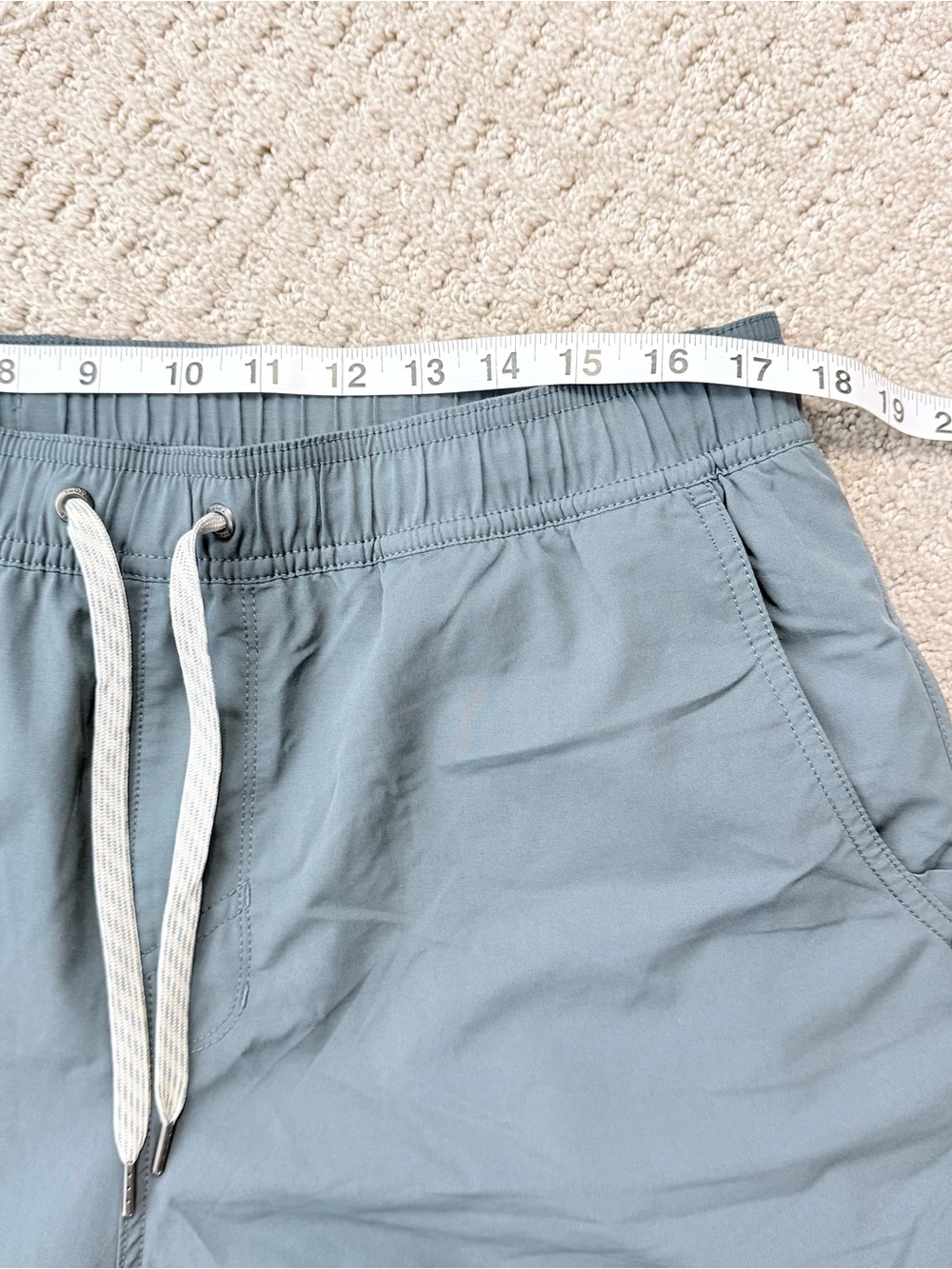 Vuori Slate Blue Kore Drawstring Performance Shorts - Picture 4 of 5